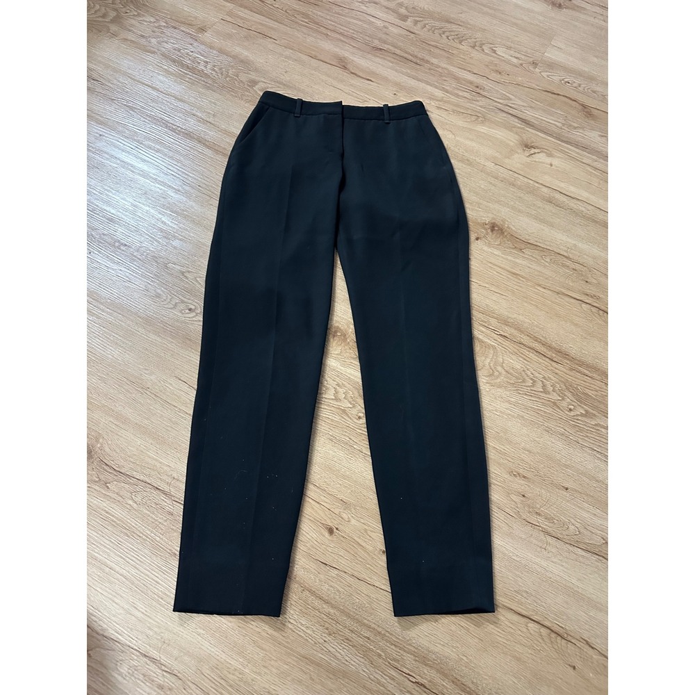 MM.LaFleur Black Tailored Ankle Pants Size 2 Career Workwear Trousers